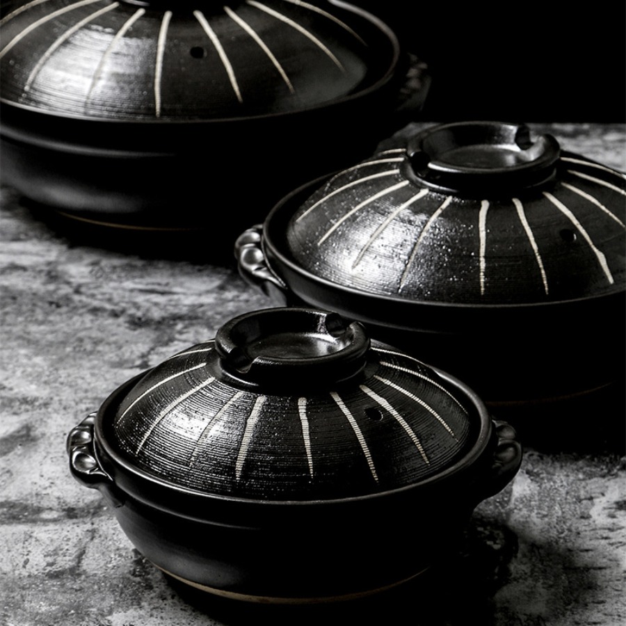 Home Cooking In Japanese - Японская керамическая кастрюля-жаровня для тушения, высокотемпературная