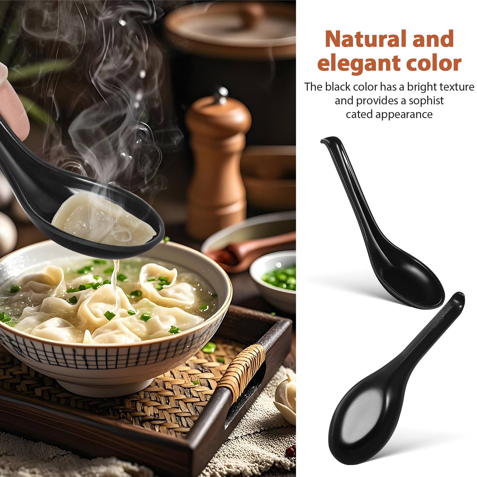 6 шт. черных пластиковых супов – обзор и цена Home Cooking In Japanese