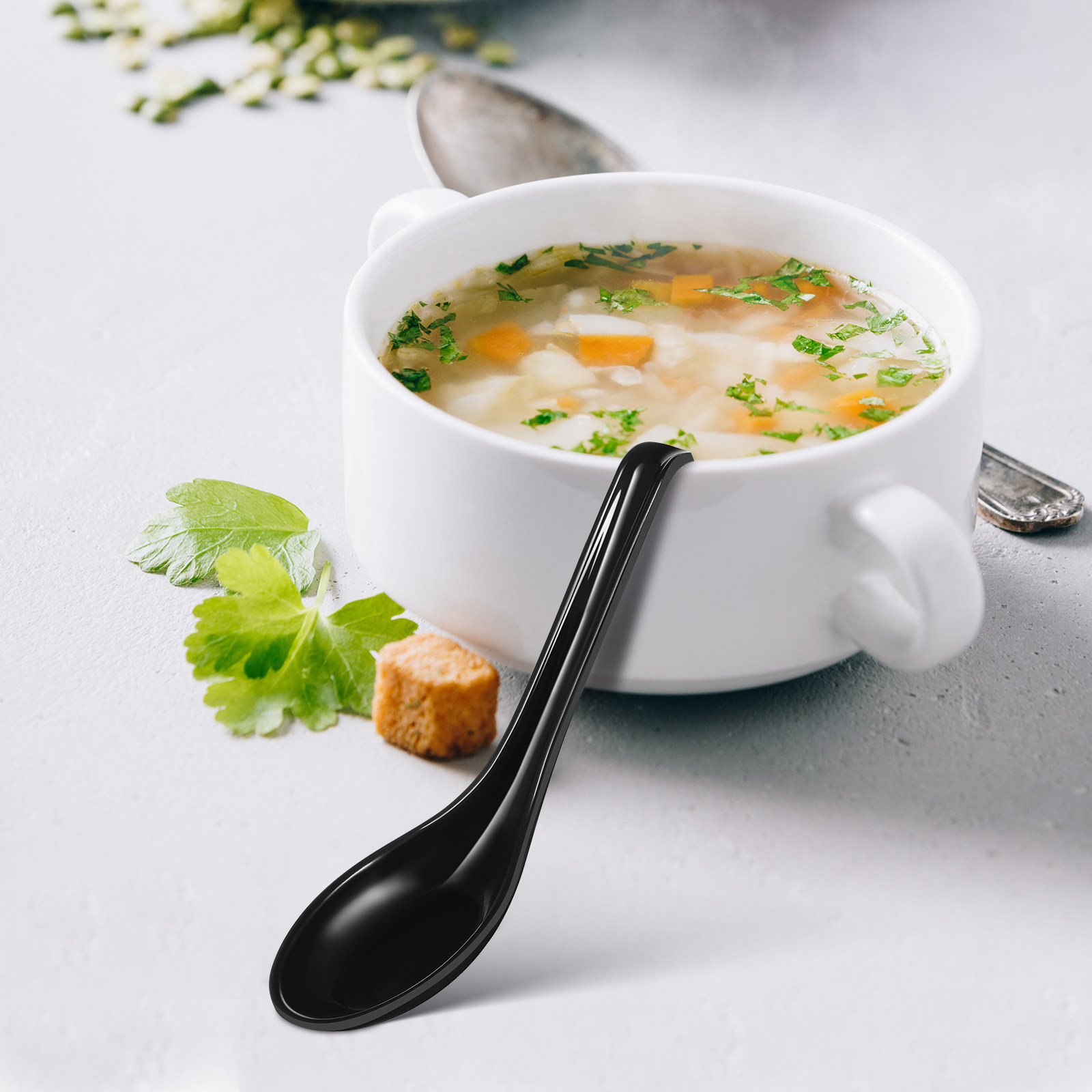 6 шт. черных пластиковых супов – обзор и цена Home Cooking In Japanese